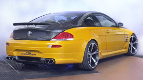BMW 6, Тюнингованная BMW 6 желтого цвета