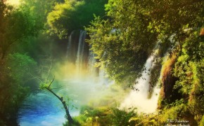 Лесной анхель, Попасть в настоящий лес рядом с водопадом возможно с новой рабочей картинкой «Лесной анхель»