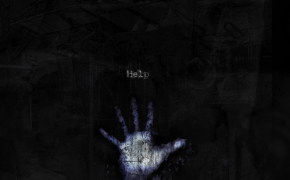 Рука, Синяя рука из фильма ужасов на черном фоне